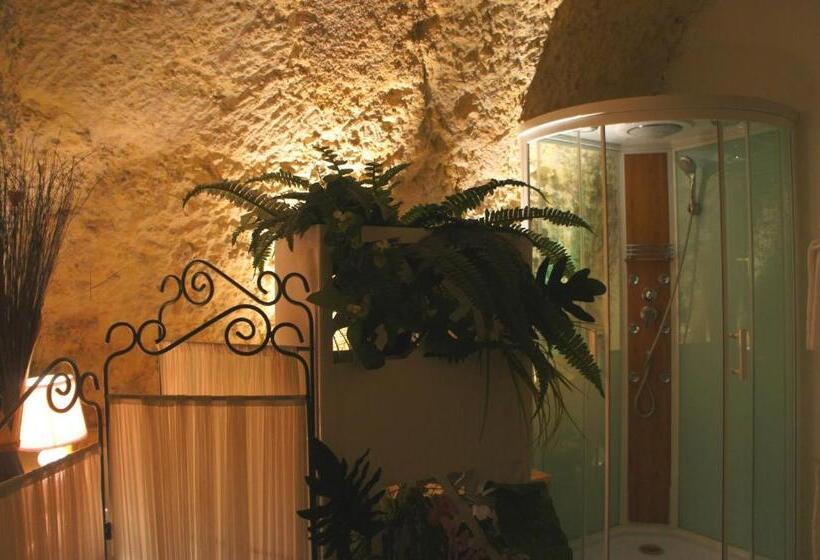 تختخواب و صبحانه Chambres D Hôtes Troglodytes Le Clos De L Hermitage