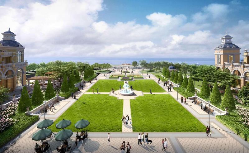 בית מלון כפרי Hilton Dalian Golden Pebble Beach Resort