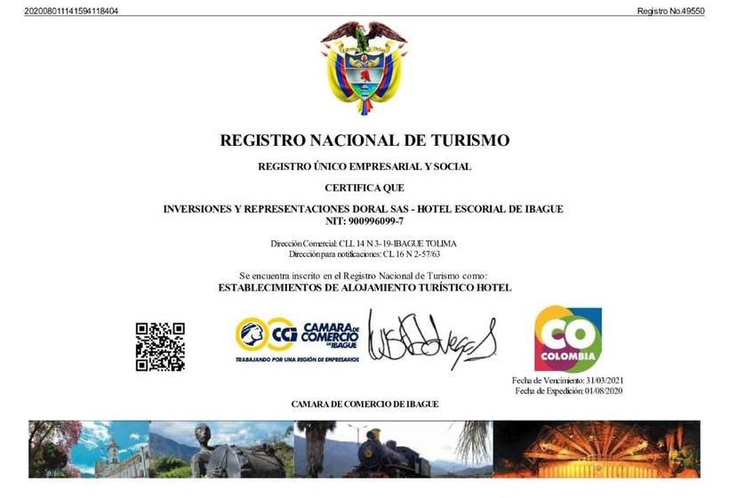 هتل Escorial Ibague