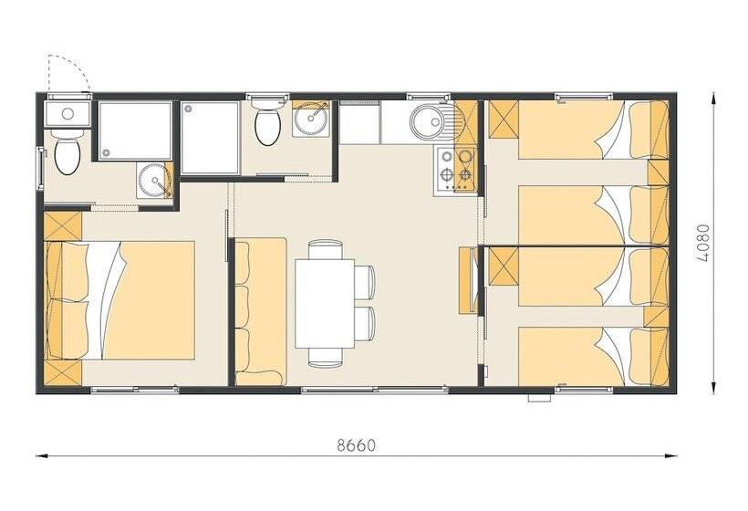 Mediteran Kamp Mobile Homes In Camping Porton Biondi