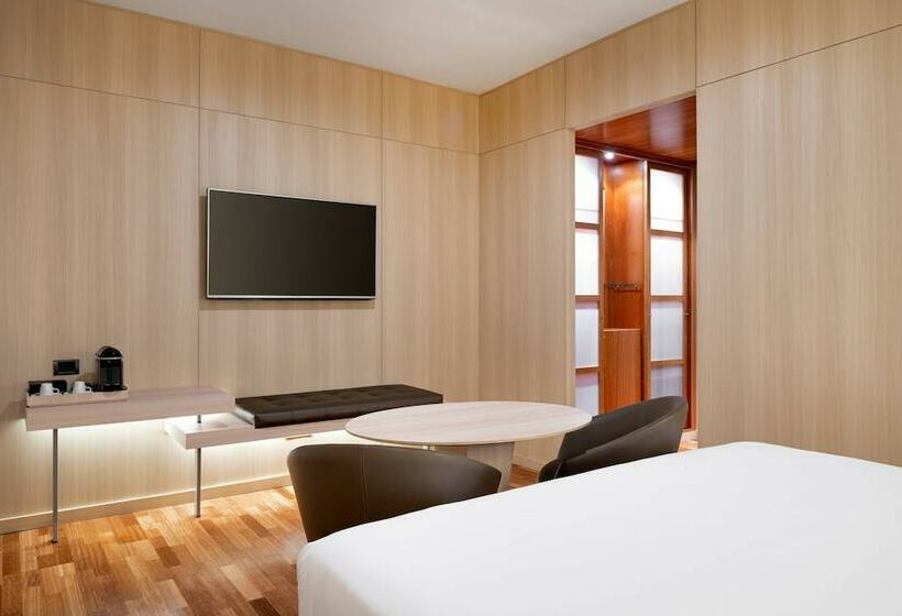اتاق استاندارد با تخت دوبل و چشم‌انداز دریا, Ac Hotel Málaga Palacio By Marriott