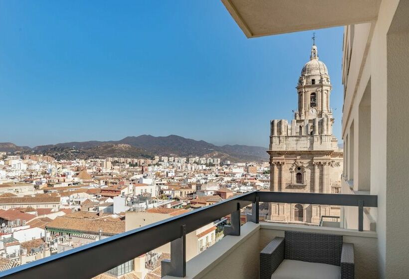 اتاق استاندارد با تخت دوبل و چشم‌انداز دریا, Ac Hotel Málaga Palacio By Marriott