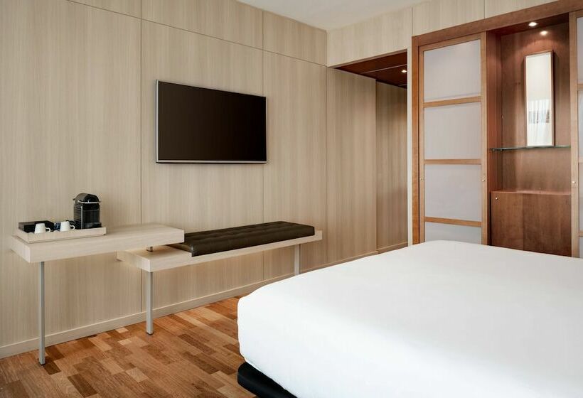 اتاق استاندارد با تخت دوبل و چشم‌انداز دریا, Ac Hotel Málaga Palacio By Marriott