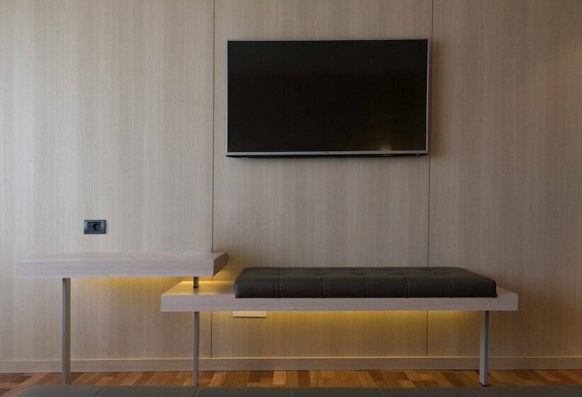 اتاق استاندارد با تخت دوبل و چشم‌انداز دریا, Ac Hotel Málaga Palacio By Marriott