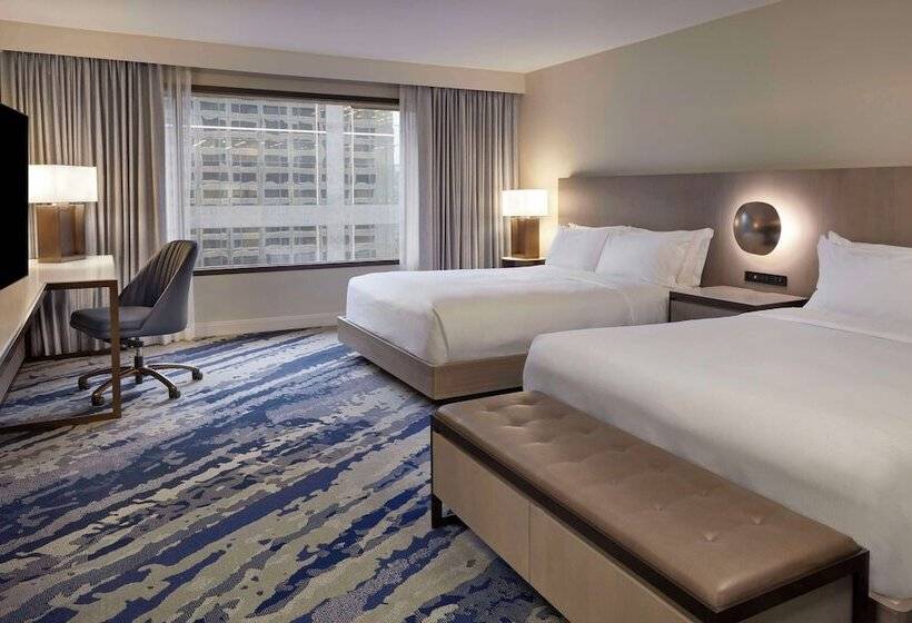 غرفه قياسيه سريرين مزدوجين, Hilton Toronto