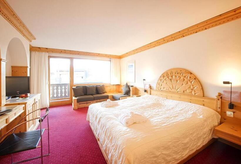 اتاق لوکس با بالکن, Albana Hotel Silvaplana