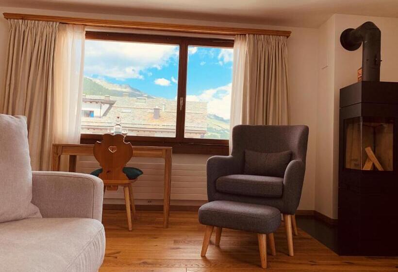 آپارتمان 1 خوابه با بالکن, Albana Hotel Silvaplana