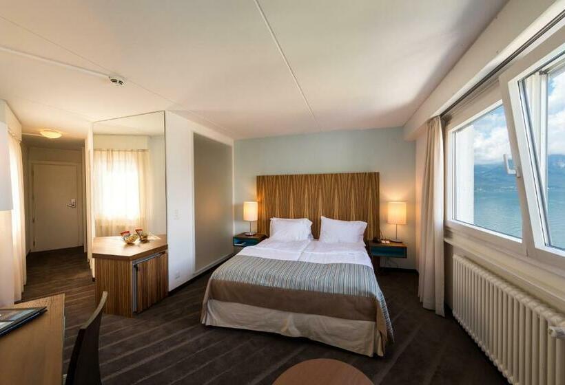 غرفة كلاسيكية مطلّة علي البحيرة, Eurotel Montreux