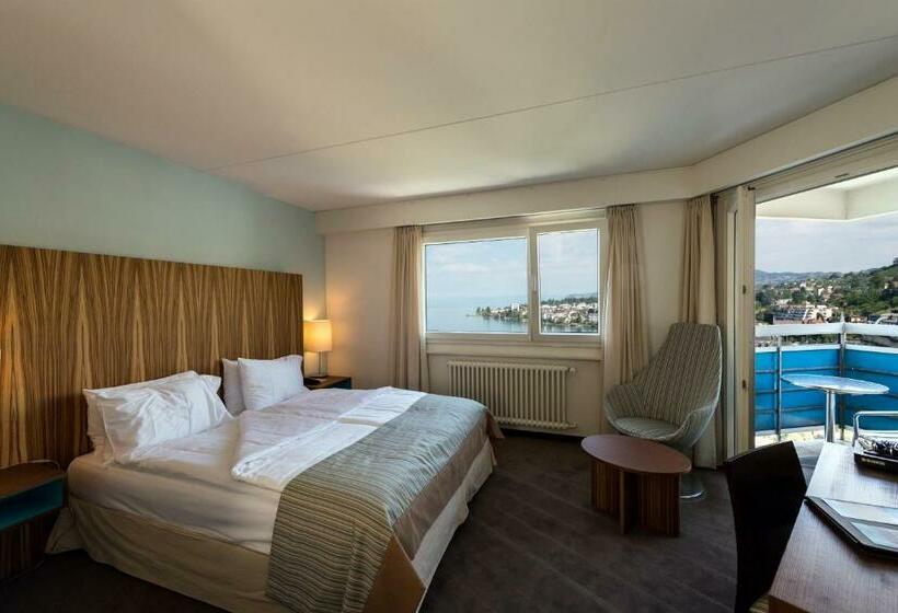 غرفة كلاسيكية مطلّة علي البحيرة, Eurotel Montreux