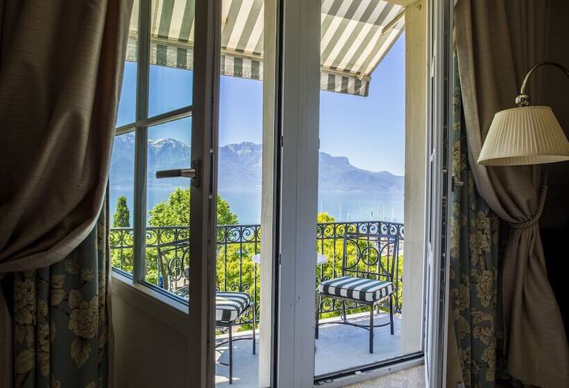 Junior Suite cu Vedere Lac, Grand Hotel Du Lac   Relais & Châteaux