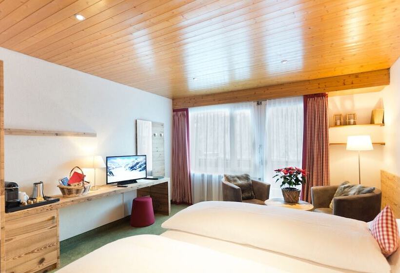 Habitación Deluxe Vista Montaña, Bernerhof Grindelwald
