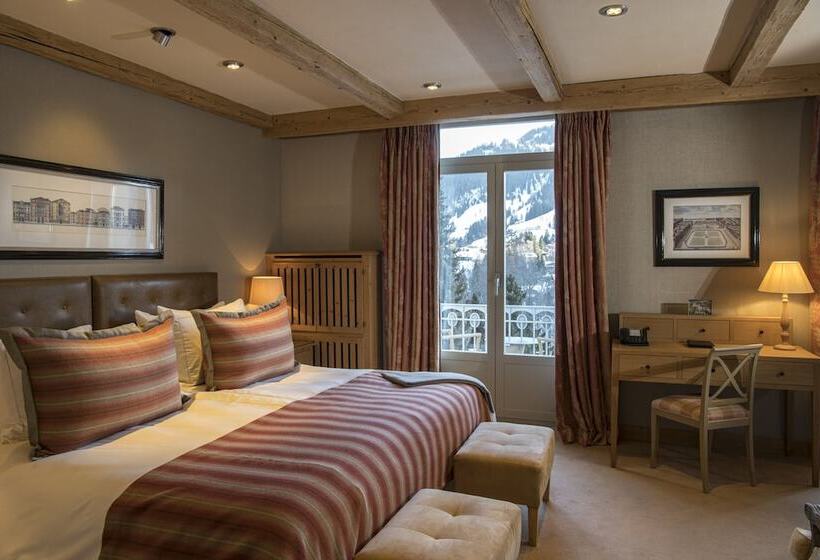 Deluxe Kamer met Uitzicht op de Bergen, Gstaad Palace