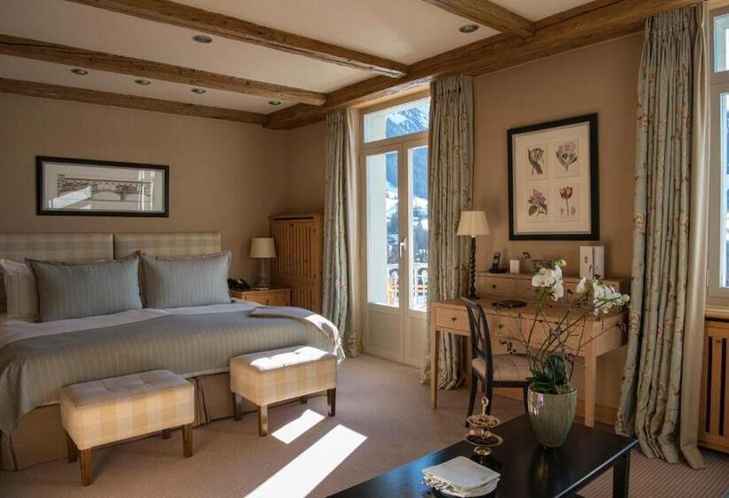 Deluxe Kamer met Uitzicht op de Bergen, Gstaad Palace