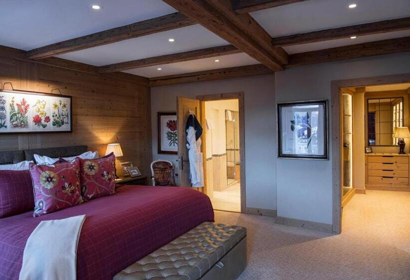 Suite Deluxe met Uitzicht op de Bergen, Gstaad Palace