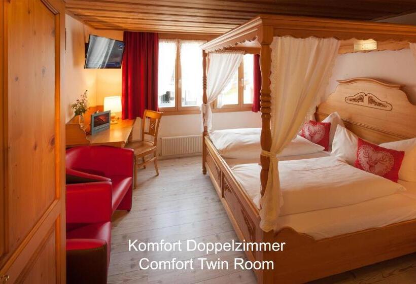 Comfort room with mountain view, Hirschen   Grindelwald
