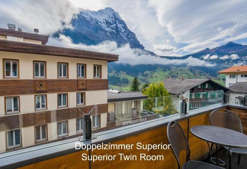山の見えるスーペリアルーム, Hirschen   Grindelwald