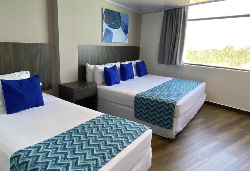 Standard Quadruple Room, On Vacation Blue Tone