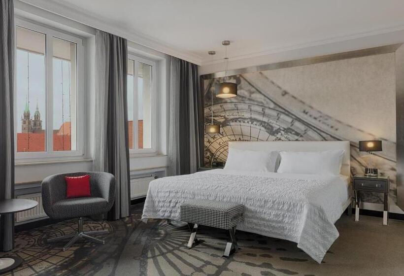 Habitación Deluxe Cama King Vista Ciudad, Le Méridien Grand Hotel Nürnberg