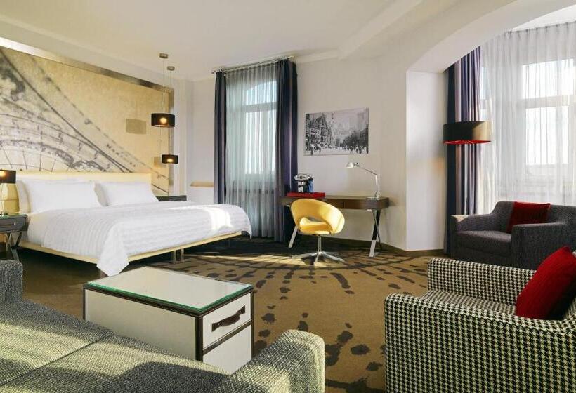 Junior Suite Cama King, Le Méridien Grand Hotel Nürnberg