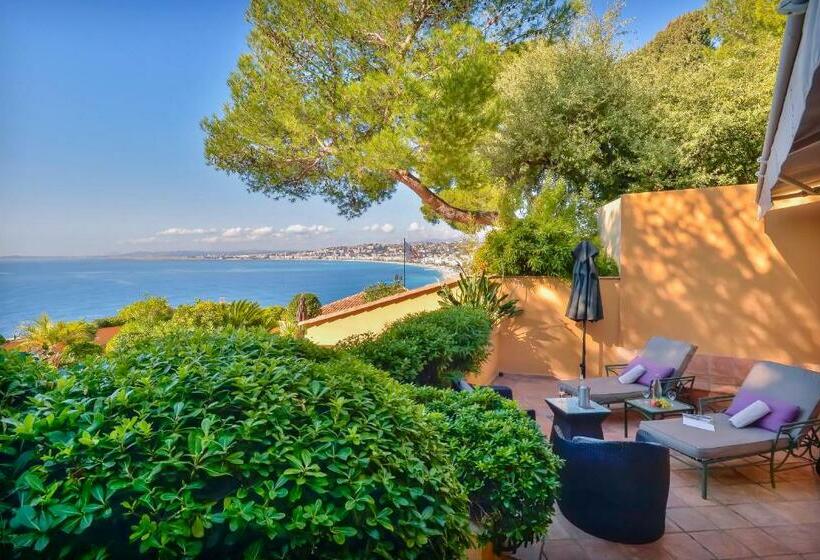 景色の見えるジュニアスイート, Hôtel La Pérouse Nice Baie Des Anges   Recently Fully Renovated