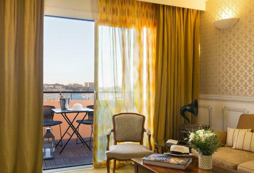 キングサイズベッドのスイートルーム, Grand Hôtel Beauvau Marseille Vieuxport  Mgallery