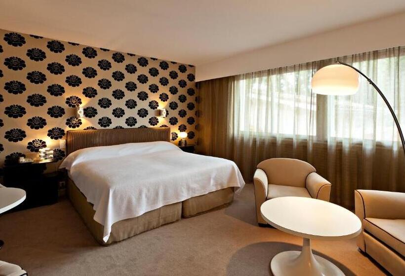 اتاق لوکس با چشم‌انداز باغ, La Reserve Albi Hôtel Restaurant