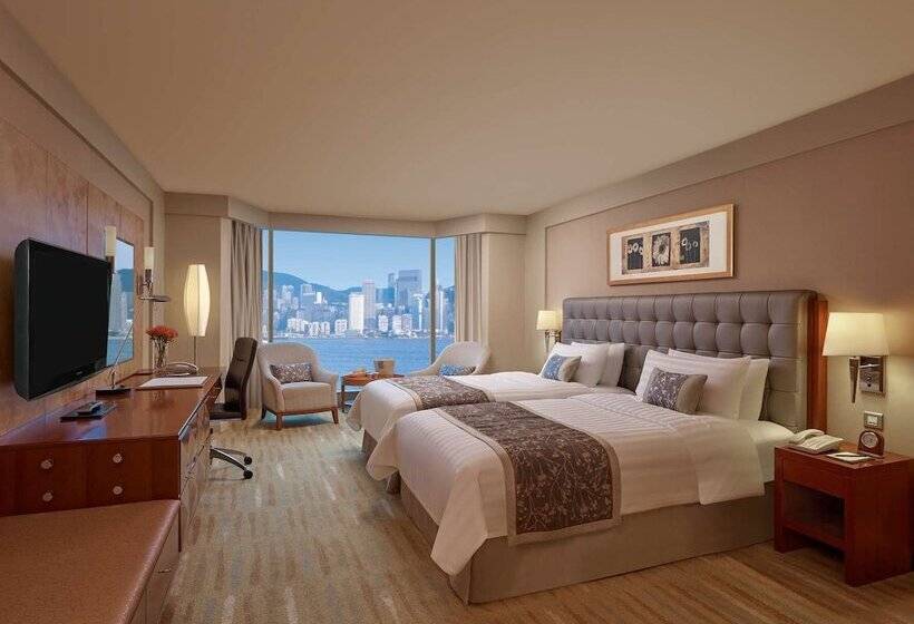 Habitación Deluxe, Kowloon Shangrila, Hong Kong