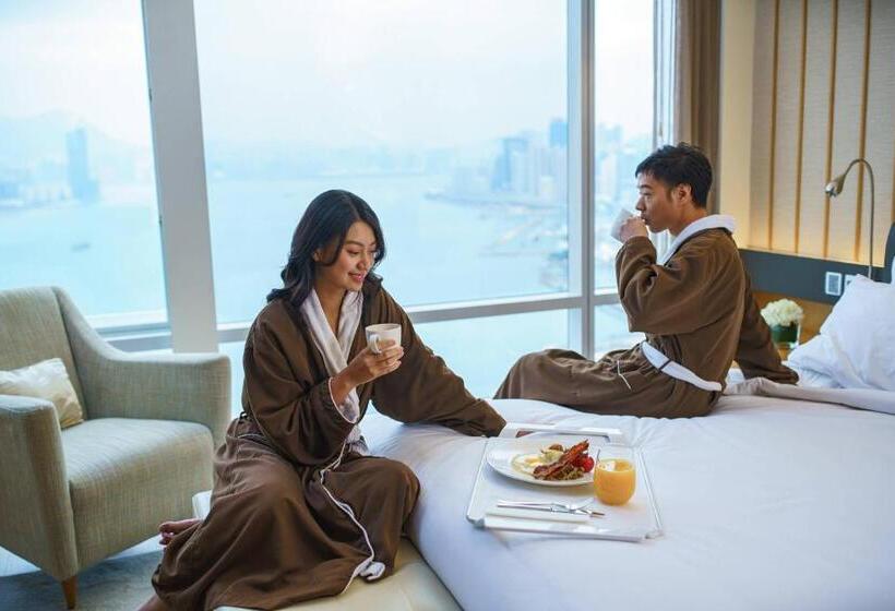 Suite Deluxe Cama King, Renaissance Hong Kong Harbour View