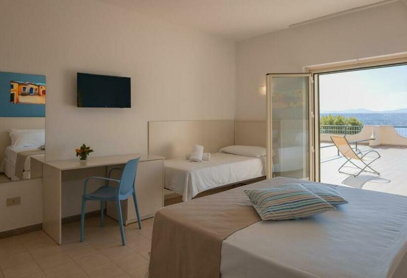اتاق استاندارد با چشم‌انداز دریا, Cdshotels Terrasini   Città Del Mare