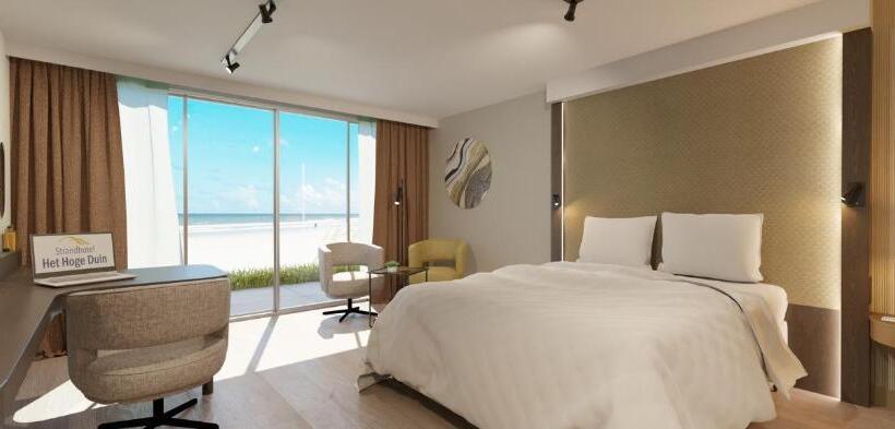 اتاق استاندارد با چشم‌انداز دریا, Strandhotel Het Hoge Duin