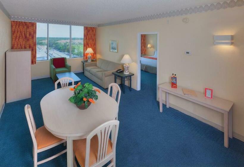 Deluxe Suite King Bed, Ramada By Wyndham Kissimmee Gateway   Free Theme Park Shuttle