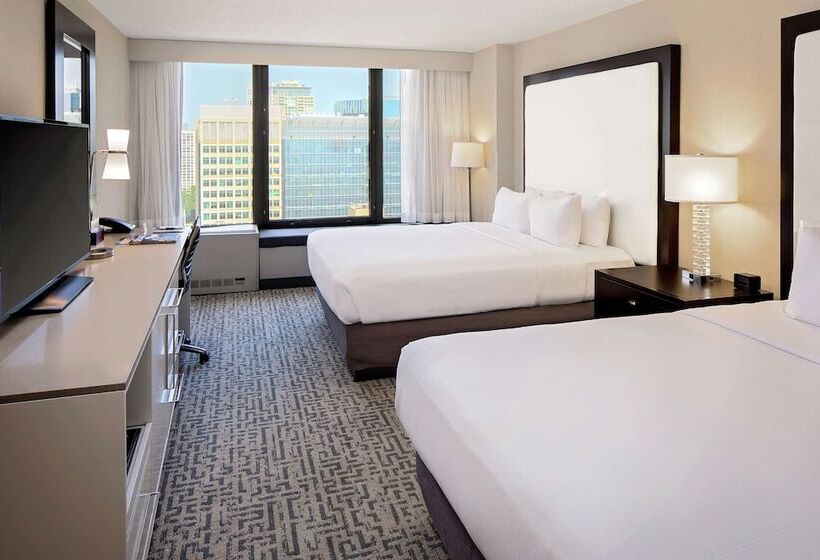 Chambre Standard 2 Lits Doubles, Doubletree By Hilton  Chicago  Magnificent Mile