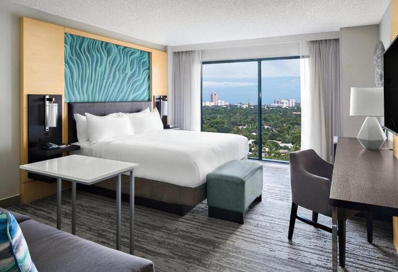 스탠다드 룸 킹사이즈 침대, Boca Raton Marriott At Boca Center