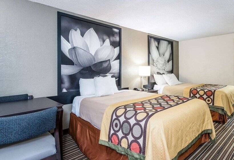 اتاق استاندارد با 2 تخت دوبل, Super 8 By Wyndham Monroe