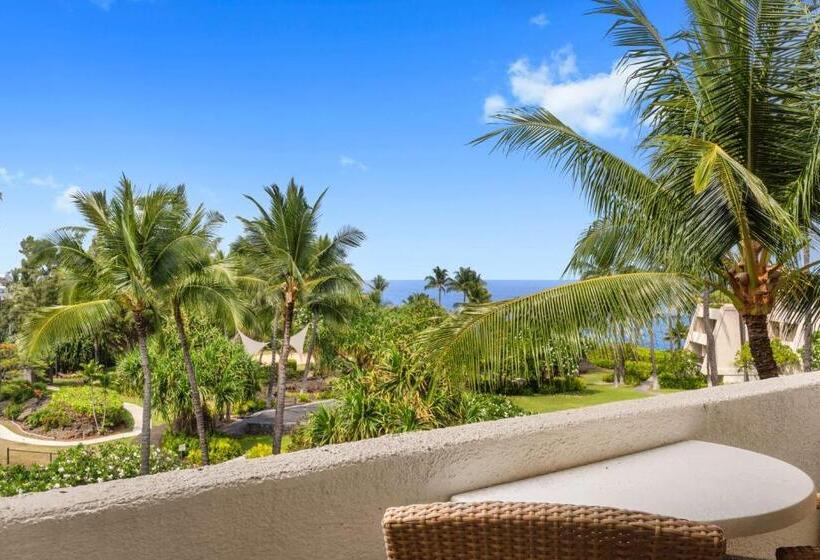 اتاق اساندارد با چشم‌انداز جانبی به دریا, Outrigger Kona Resort And Spa