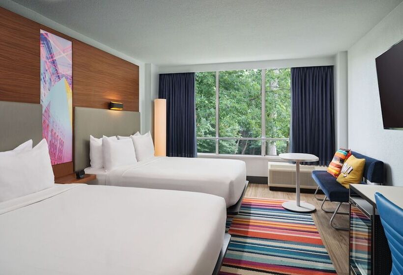 اتاق استاندارد با 2 تخت دوبل, Aloft Miami Dadeland