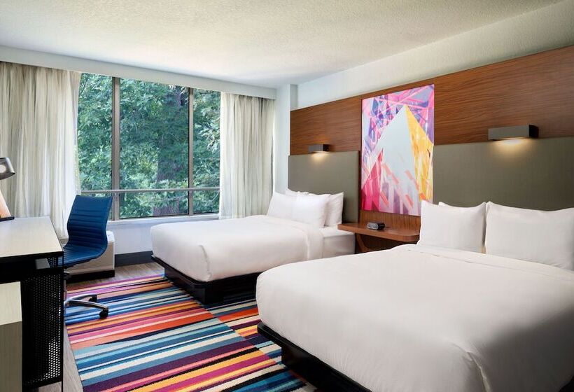 اتاق استاندارد با 2 تخت دوبل, Aloft Miami Dadeland