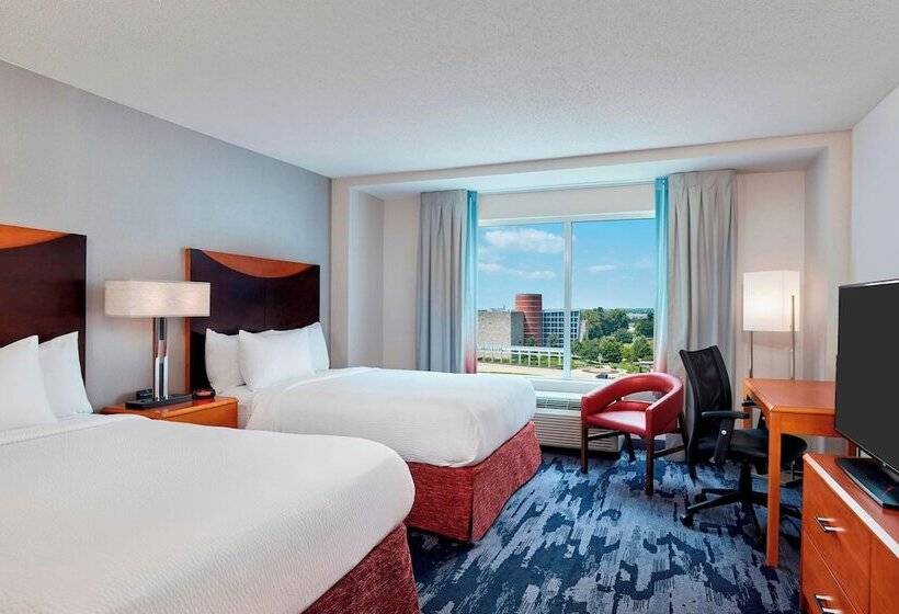 İki Çift Kişilik Yataklı Standart Oda, Fairfield Inn Suites Indianapolis Downtown