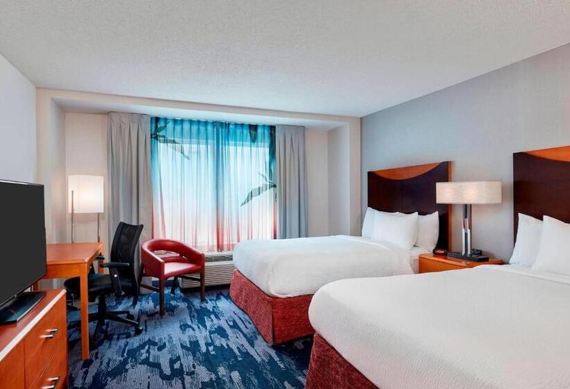 İki Çift Kişilik Yataklı Standart Oda, Fairfield Inn Suites Indianapolis Downtown