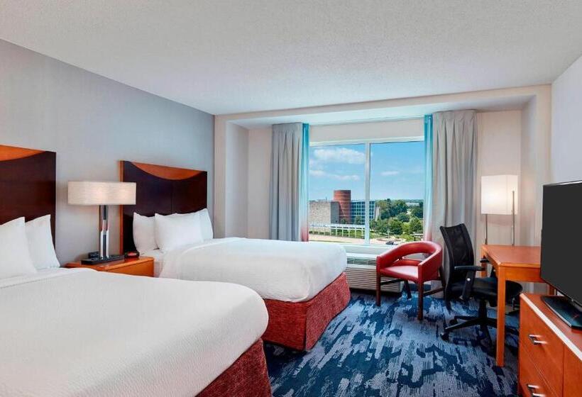İki Çift Kişilik Yataklı Standart Oda, Fairfield Inn Suites Indianapolis Downtown