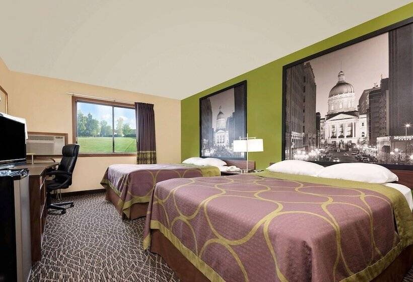 اتاق استاندارد با 2 تخت دوبل, Super 8 By Wyndham Muncie/ball St. College Area