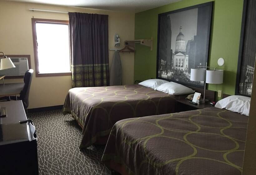 اتاق استاندارد با 2 تخت دوبل, Super 8 By Wyndham Muncie/ball St. College Area
