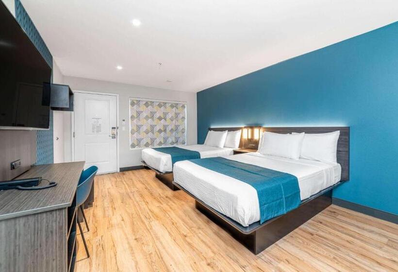 اتاق استاندارد چهار تخته, Studio 6 Suites Stockton, Ca Waterfront