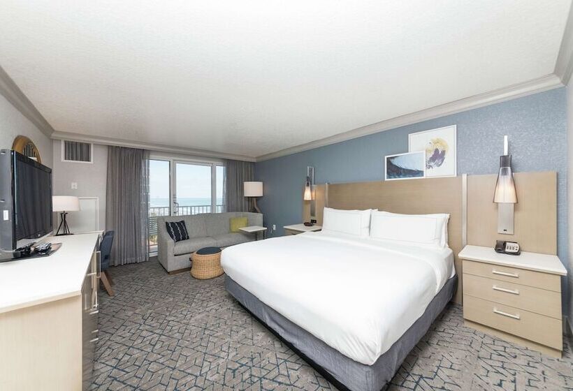 اتاق استاندارد با تخت دوبل و چشم‌انداز, Hilton Melbourne Beach Oceanfront