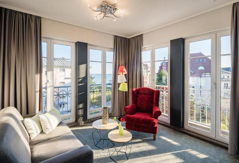 آپارتمان 1 خوابه با چشم‌انداز دریا, Residenz Waldkrone Kühlungsborn