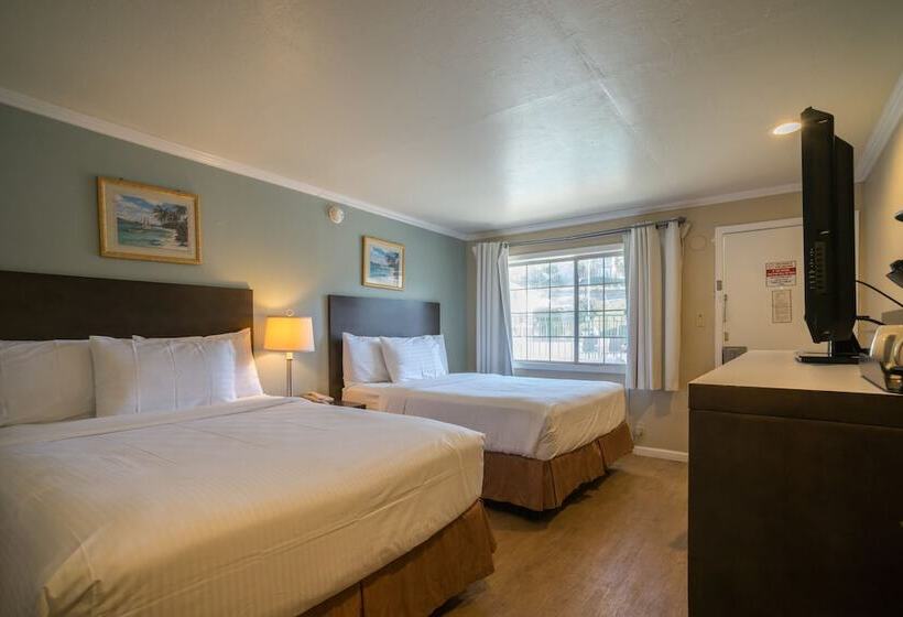 اتاق استاندارد با 2 تخت دوبل, Bay Front Inn  Downtown Santa Cruz