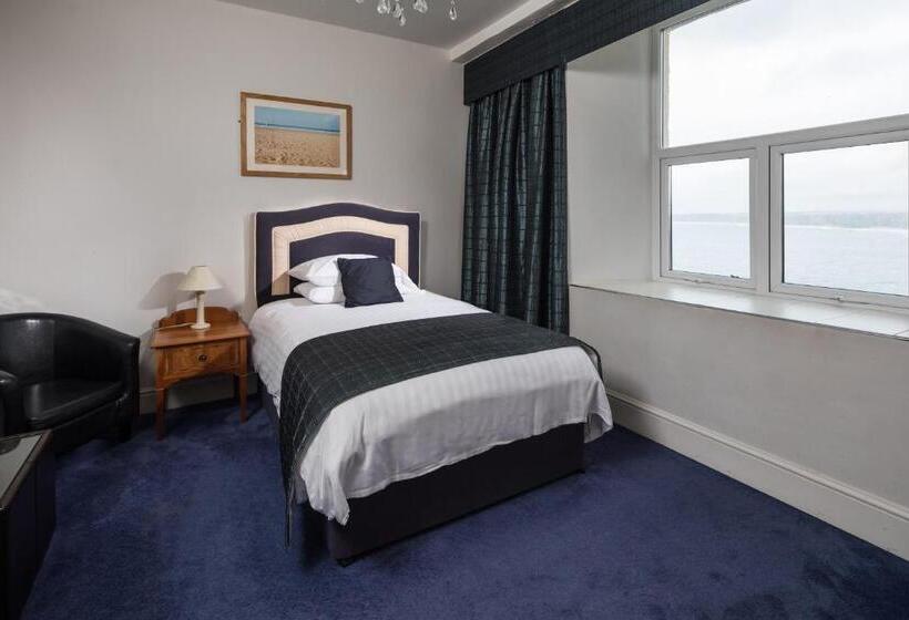 اتاق استاندارد یک نفره با چشم‌انداز دریا, Atlantic Hotel Newquay