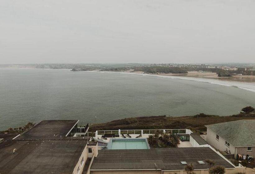 オーシャンビュースタンダードルームバルコニー付き, Atlantic Hotel Newquay