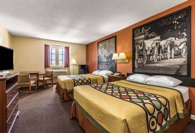 Номер Стандарт 2 Двуспальные Кровати, Super 8 By Wyndham New Orleans