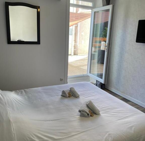 اتاق استاندارد با تراس, Hôtel & Restaurant Le Patio Vichy